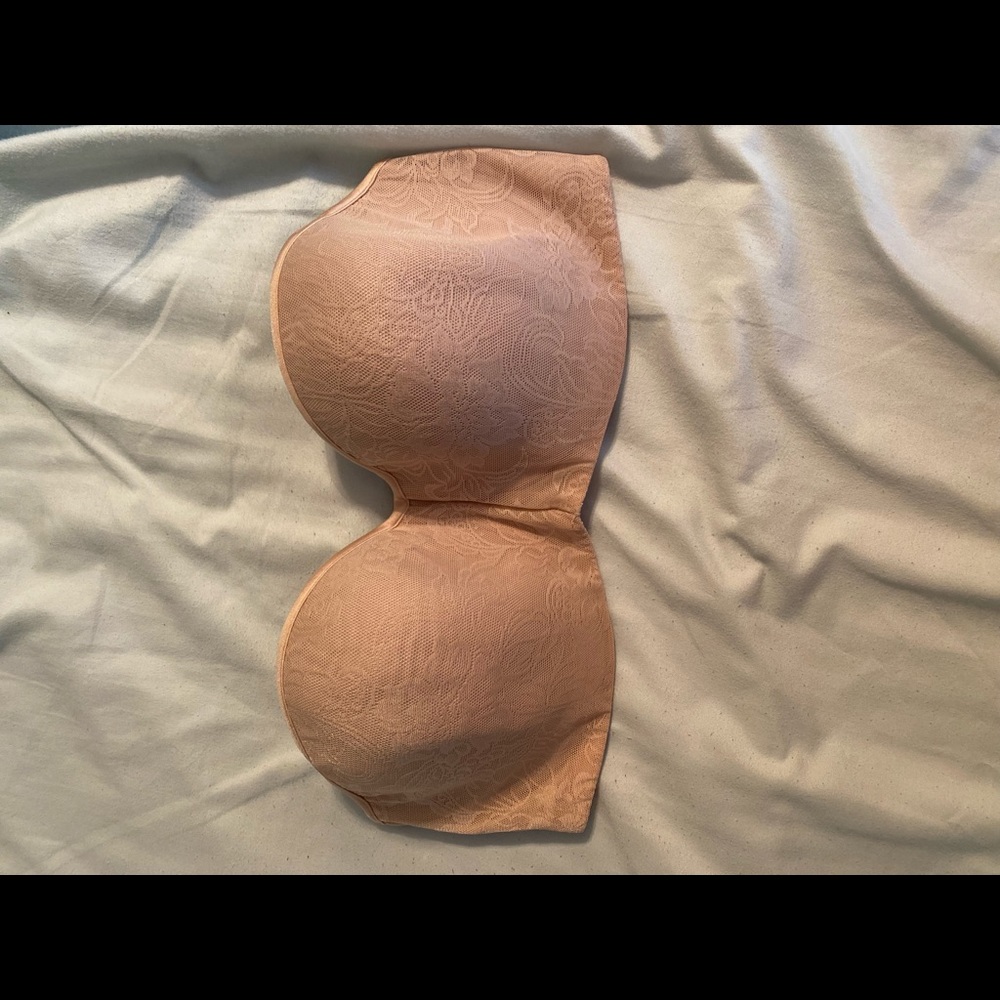 Nude strapless bra